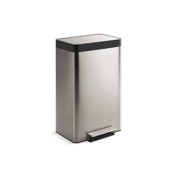 KOHLER 13-Gallon Kitchen Step Trash Can with Soft Close