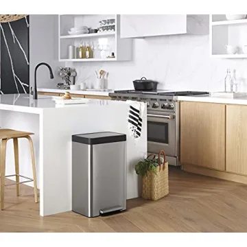 KOHLER 13-Gallon Kitchen Step Trash Can with Soft Close