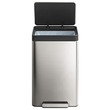 KOHLER 13-Gallon Kitchen Step Trash Can with Soft Close