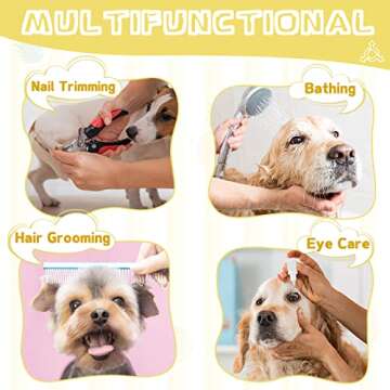 Supet Dog Grooming Hammock for Cats Dogs, Helpful Dog Hammock for Nail Trim, Restraint Dog Sling for...