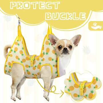 Supet Dog Grooming Hammock for Cats Dogs, Helpful Dog Hammock for Nail Trim, Restraint Dog Sling for Nail Clipping, Cat Grooming Hammock for Dog Pet to Nail Trimming