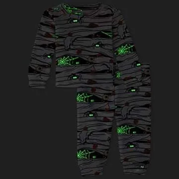 The Children's Place Unisex Kids Matching Family Glow Mummy Snug Fit Cotton Pajamas, White, 6