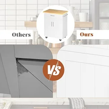 SUNLEI Kitchen Island on Wheels for Versatile Spaces