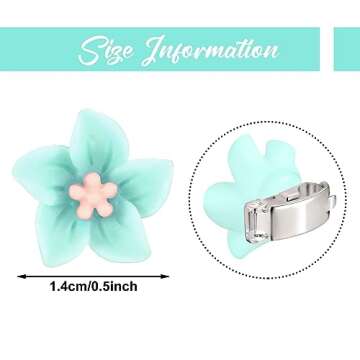 Paderison 20Pcs Flower Clips Purple Hair Accessories for Girls Rapunzel Hair Flowers floral hair pin...