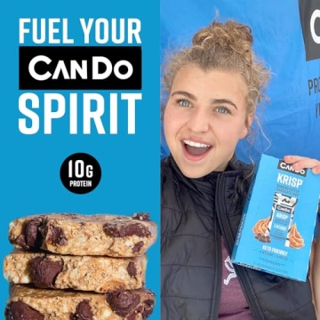 CanDo Krisp Keto Snack Bars - Low Carb & High Protein