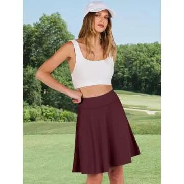 Stylish ANRABESS Women's Knee Length Tennis Skorts