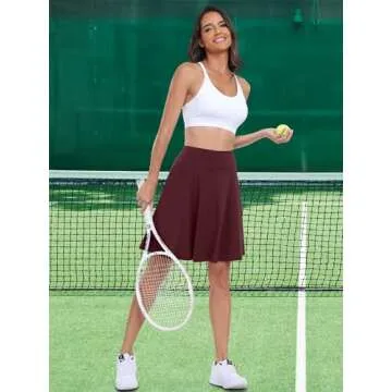 Stylish ANRABESS Women's Knee Length Tennis Skorts