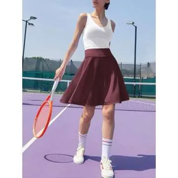 Stylish ANRABESS Women's Knee Length Tennis Skorts