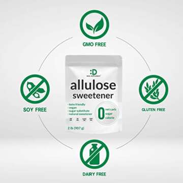 Allulose Sweetener - Pure, Keto-Friendly Sugar Substitute