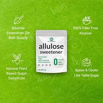 Allulose Sweetener - Pure, Keto-Friendly Sugar Substitute