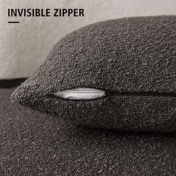 Stylish Foindtower Decorative Boucle Pillow Covers - 12x20
