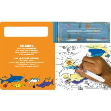 Paint and Find In the Ocean - Children's Board Book - Water Colors Board book