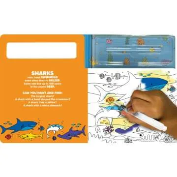 Paint and Find In the Ocean - Children's Board Book - Water Colors Board book