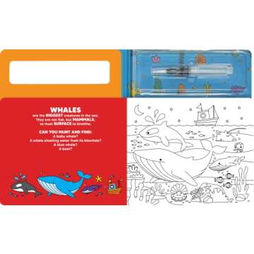 Paint and Find In the Ocean - Children's Board Book - Water Colors Board book