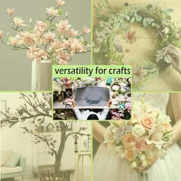 cn-Knight 4pcs Magnolia Flowers Artificial, 22 Inch Faux Magnolia Stems with Buds and Leaves, New Desgin Premium Artificial Magnolia Branches for Home Decor Wedding, Dusty Pink