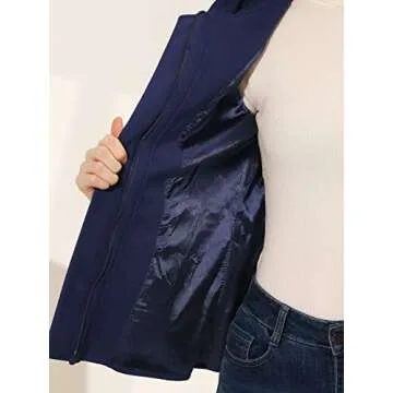 Allegra K Women's Cropped Pea Coat for Stylish Winter Wear