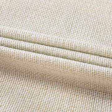 Emvency Throw Pillow Cover Cotton Linen Navy Blue French Jacquard Stripe Decorative Cotton Linen Striped Home Decor Square 18 x18 Inch Cushion Pillowcase