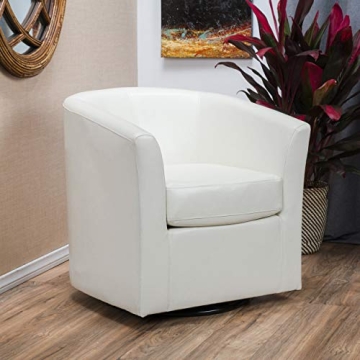 Stylish Christopher Knight Home Daymian PU Swivel Chair