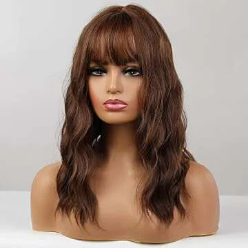 HAIRCUBE Short Brown Curly Wigs: Stylish & Heat Resistant