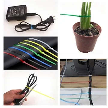 Durable 300Pcs Nylon Zip Ties Assorted Colors for Crafts