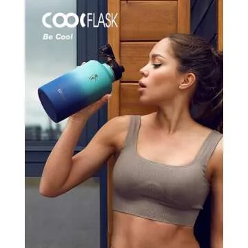 64 oz Insulated Water Bottle with 3 Lids - Pacific Prince