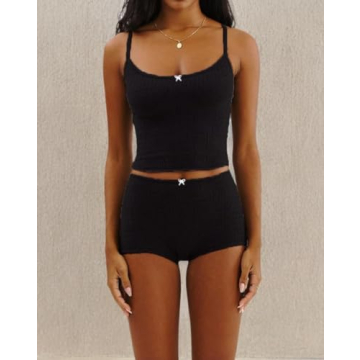 Stylish UAURORAO Y2K Two Piece Pajamas for Women