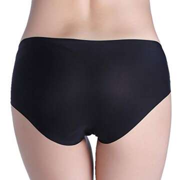 Alruy Women's No Show Hiphugger Panties pack of 3 S