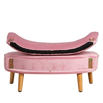 Yoonnie Room 2-Seat Pink Kid Sofa Couch for Ages 3-6