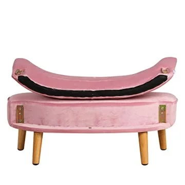 Yoonnie Room 2-Seat Pink Kid Sofa Couch for Ages 3-6