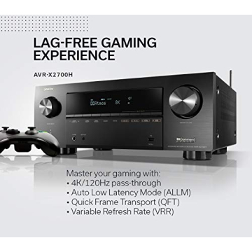 Denon AVR-X2700H 8K Ultra HD AV Receiver for Gaming & Music