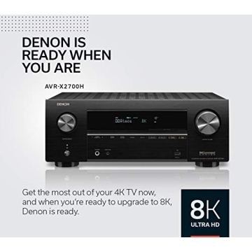 Denon AVR-X2700H 8K Ultra HD AV Receiver for Gaming & Music