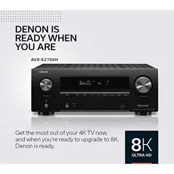 Denon AVR-X2700H 8K Ultra HD AV Receiver for Gaming & Music