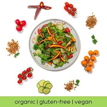 Top Seedz Certified Organic Gluten Free Vegan Sea Salt Roasted Seeds | 2-Pack | 6 Ounces | Made of Shelled Sunflower Seeds, Pumpkin Seeds, Sea Salt, and Extra Virgin Olive Oil