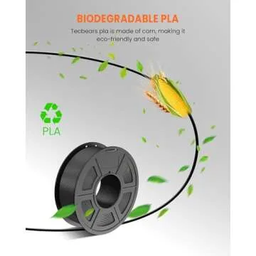 TECBEARS PLA Filament - Eco-Friendly & Vivid Colors
