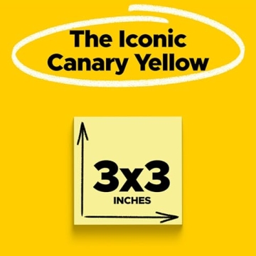 Post-it Notes Value Pack - 12 Sticky Note Pads in Yellow