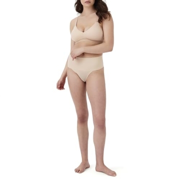 SPANX Women's Undie-Tectable Thong - Soft Nude, Breathable Comfort, XL