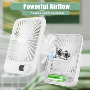 Compact USB Travel Fan with 100 Speed Settings