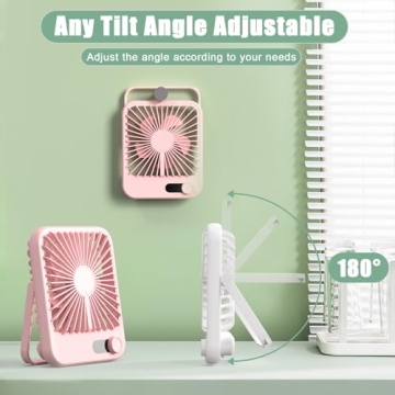 Compact USB Travel Fan with 100 Speed Settings