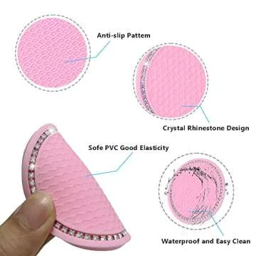 Stylish Rhinestone Car Coasters for Cup Holders