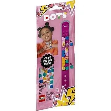 LEGO DOTS Power Bracelet 41919 DIY Creative Craft Kit for Kids Who Like Creative Gifts and Designing Bracelets, Makes an Excellent Gift (33 Pieces)