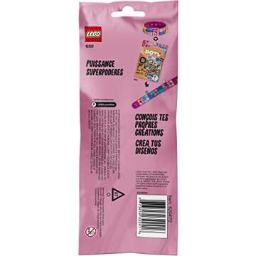 LEGO DOTS Power Bracelet 41919 DIY Creative Craft Kit for Kids Who Like Creative Gifts and Designing Bracelets, Makes an Excellent Gift (33 Pieces)