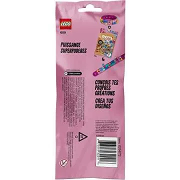LEGO DOTS Power Bracelet 41919 DIY Creative Craft Kit for Kids Who Like Creative Gifts and Designing Bracelets, Makes an Excellent Gift (33 Pieces)