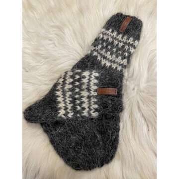 Hand Knitted Woolen Socks, Made In Ukraine Men's/Women's handmade made of natural wool, Large Sizes, Extra Thick, Bed wool socks, Winter socks, Warm socks, Cozy socks for hiking (Women’s 9-9.5)