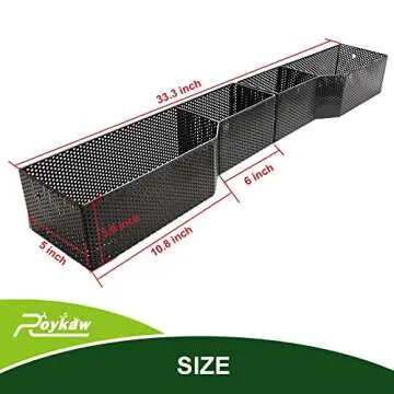 Roykaw Golf Cart Front Inner Basket Dash Storage/Tray Organizer Rack for Club Car DS/Precedent/Tempo/Onward G&E Golf Cart,Upgrade Larger Compartments & More Sturdy and Durable, Easy Installation