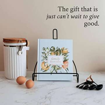 DUNCAN & STONE PAPER CO. Family Recipe Book To Write In Your Own Recipes – Hardcover Blank Recipe Book Binder - Aesthetic Cookbook Recipe Book for 70+ Recipes, 160 pages