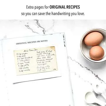 DUNCAN & STONE PAPER CO. Family Recipe Book To Write In Your Own Recipes – Hardcover Blank Recipe Book Binder - Aesthetic Cookbook Recipe Book for 70+ Recipes, 160 pages