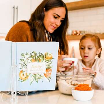 DUNCAN & STONE PAPER CO. Family Recipe Book To Write In Your Own Recipes – Hardcover Blank Recipe Book Binder - Aesthetic Cookbook Recipe Book for 70+ Recipes, 160 pages