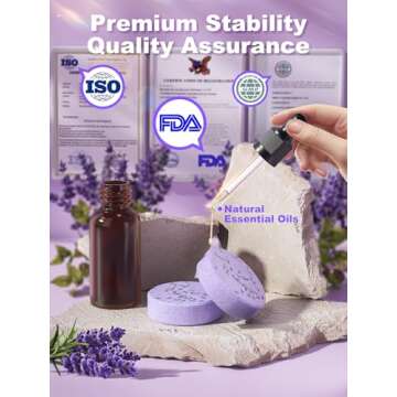 Psnli Shower Steamers - 8 Scents for Aromatherapy Bliss, Valentine’s Day Gift for Her, Birthday Surprise for Mom, Elegant Packaging with Lavender Essential Oil for a Luxurious Home Spa Experience