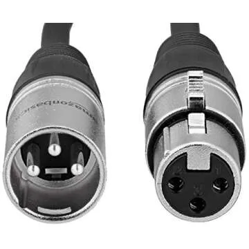 Focusrite Scarlett Solo (3rd Gen) USB Audio Interface with Pro Tools | First & Amazon Basics XLR Male to Female Microphone Cable - 6 Feet, Black