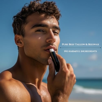 Beef Tallow Lip Balm 100% Organic & Nourishing - 4 Pack